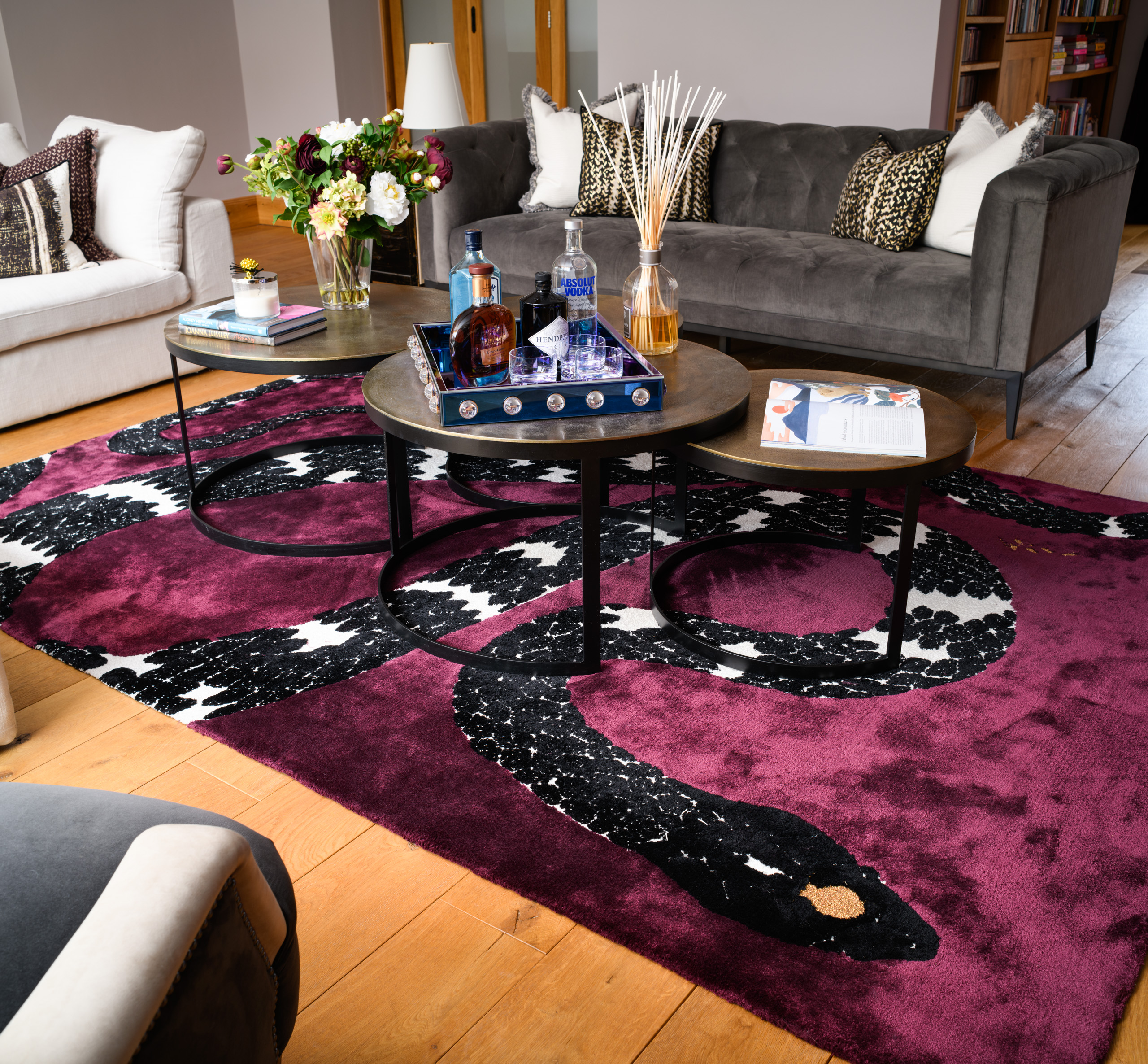 Web Lounge Snake Rug © ZACandZAC