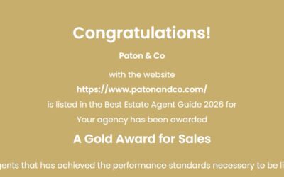 Paton & Co Estate Agents Win Gold at the EA Masters Awards 2025